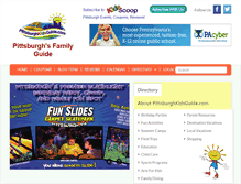 Tablet Screenshot of pittsburghkidsguide.com